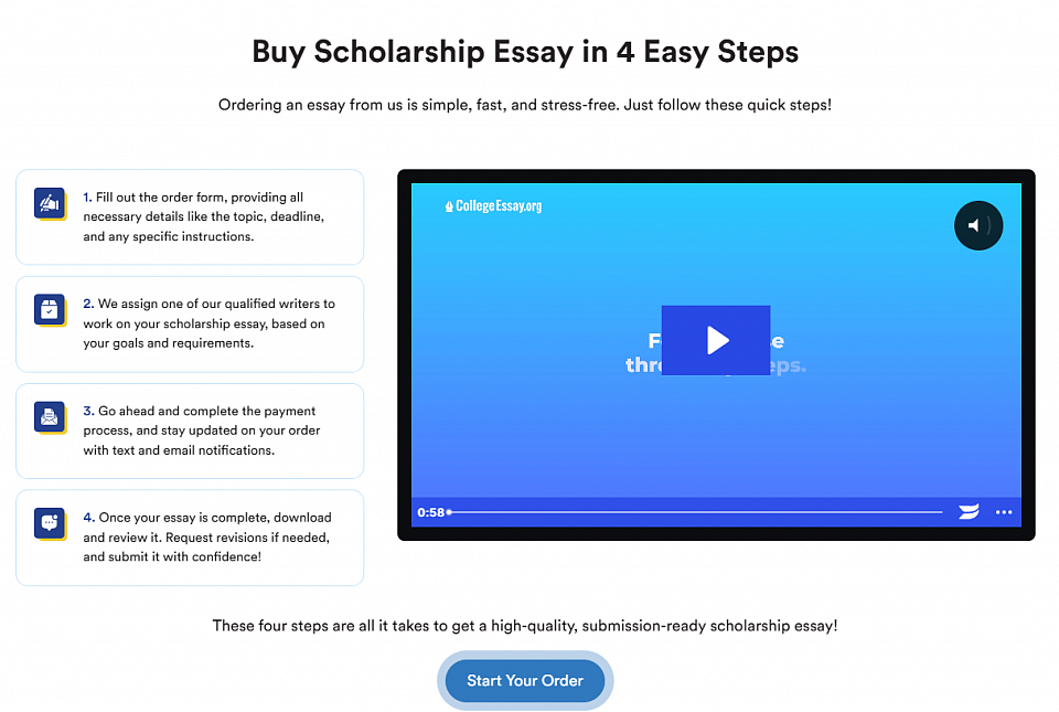buy scholarship essay in 4 steps
